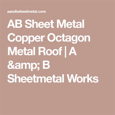 a & b sheet metal & roofing|a and E! Channel schedule.